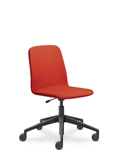Кресло LD SEATING SUNRISE 152, F80 для посетителей, на алюминиевой крестовине, на колесах