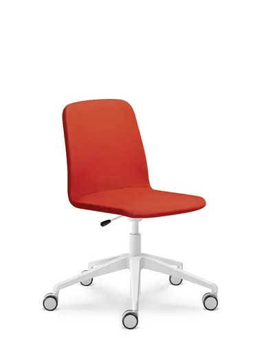 Кресло LD SEATING SUNRISE 152, F80 для посетителей, на алюминиевой крестовине, на колесах