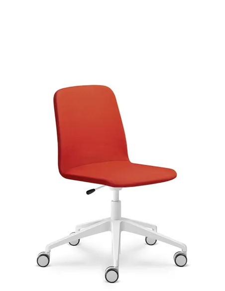 Кресло LD SEATING SUNRISE 152, F80 для посетителей, на алюминиевой крестовине, на колесах