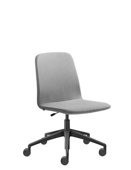 Кресло LD SEATING SUNRISE 152, F80 для посетителей, на алюминиевой крестовине, на колесах