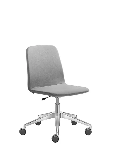 Кресло LD SEATING SUNRISE 152, F80 для посетителей, на алюминиевой крестовине, на колесах