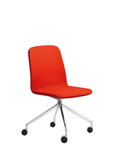 Крісло LD SEATING SUNRISE 152, F75 для відвідувачів, на алюмінієвій хрестовині, на колесах