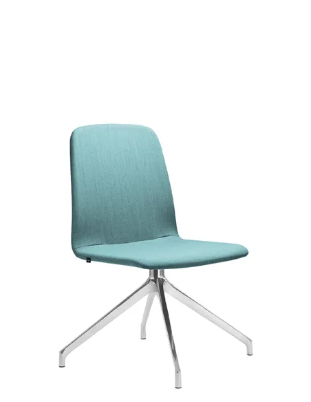 Крісло LD SEATING SUNRISE 152, F70 для відвідувачів, на алюмінієвій хрестовині