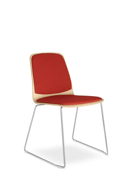 Крісло LD SEATING SUNRISE 151-Q, для відвідувачів, на полозах