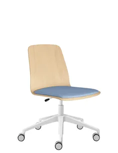 Крісло LD SEATING SUNRISE 151, F80 для відвідувачів, на алюмінієвій хрестовині, на колесах