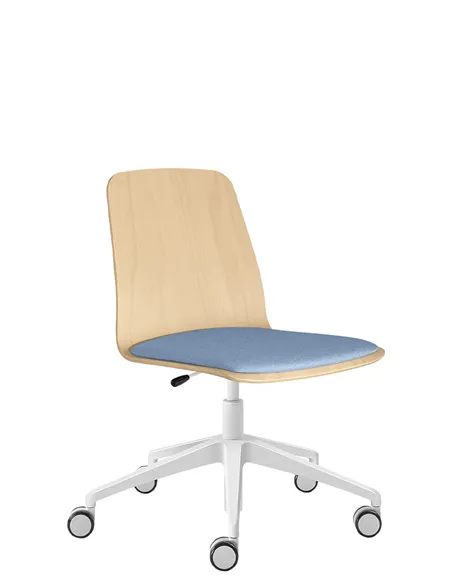 Кресло LD SEATING SUNRISE 151, F80 для посетителей, на алюминиевой крестовине, на колесах