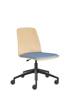 Крісло LD SEATING SUNRISE 151, F80 для відвідувачів, на алюмінієвій хрестовині, на колесах 2