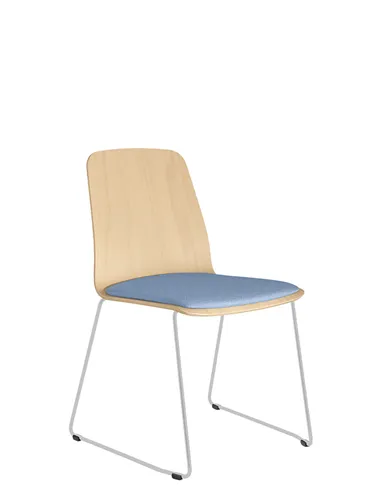 Крісло LD SEATING SUNRISE 150-Q-N4, для відвідувачів, на полозах