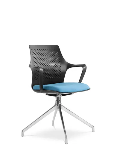 Крісло LD SEATING TARA 105-F75-N6 для відвідувачів, на алюмінієвій хрестовині