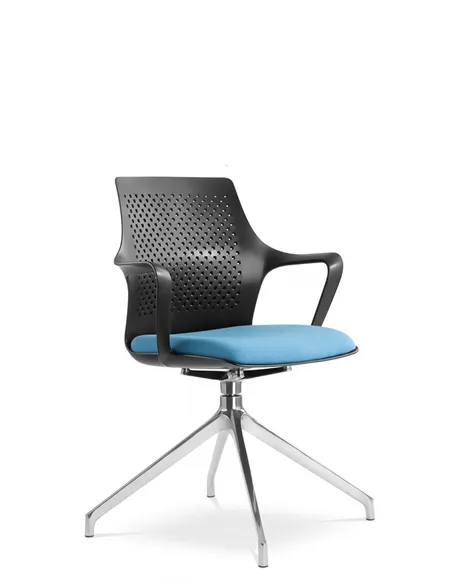 Крісло LD SEATING TARA 105-F75-N6 для відвідувачів, на алюмінієвій хрестовині