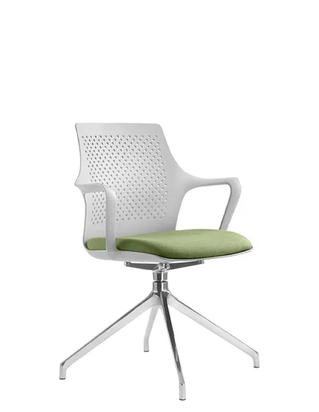 Крісло LD SEATING TARA 105-F75-N6 для відвідувачів, на алюмінієвій хрестовині