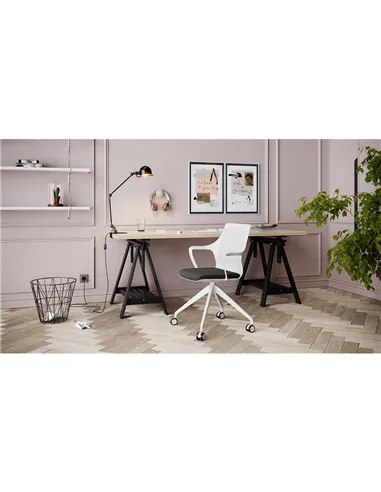 Кресло LD SEATING TARA 105-F95 для посетителей, на колесах