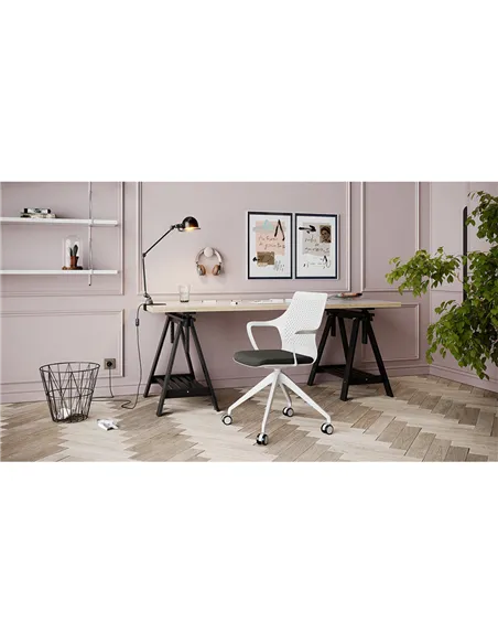 Кресло LD SEATING TARA 105-F95 для посетителей, на колесах