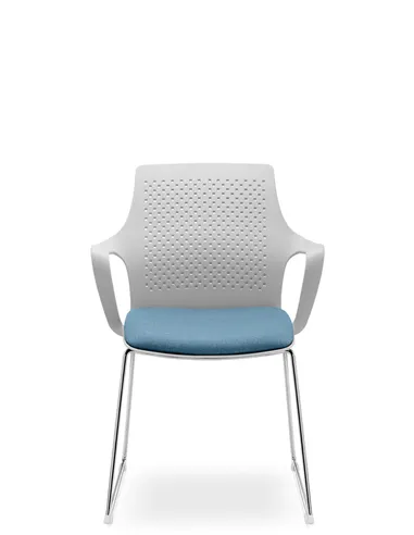 Кресло LD SEATING TARA 105-Q-N4 для посетителей, на полозьях