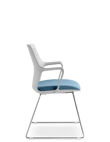 Кресло LD SEATING TARA 105-Q-N4 для посетителей, на полозьях