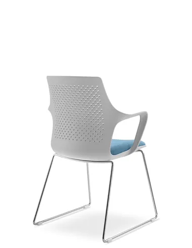 Кресло LD SEATING TARA 105-Q-N4 для посетителей, на полозьях