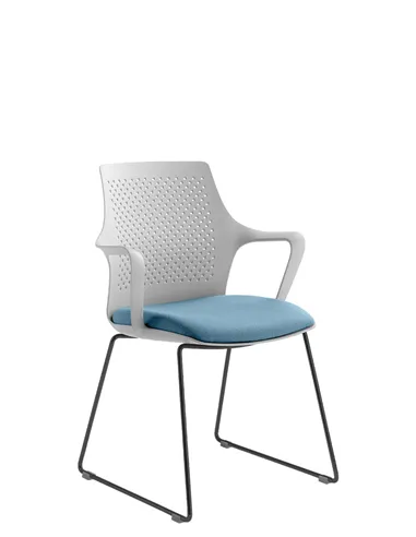 Кресло LD SEATING TARA 105-Q-N4 для посетителей, на полозьях