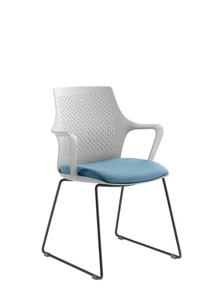 Кресло LD SEATING TARA 105-Q-N4 для посетителей, на полозьях