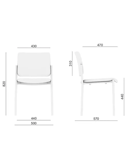 Кресло LD SEATING CONFERENCE 155 для посетителей, на ножках