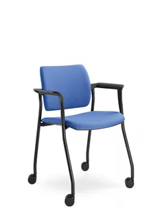Кресло LD SEATING DREAM 110-N1, BR для посетителей, на колесах