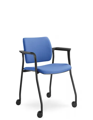 Кресло LD SEATING DREAM 110-N1, BR для посетителей, на колесах