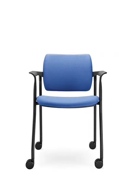 Кресло LD SEATING DREAM 110-N1, BR для посетителей, на колесах