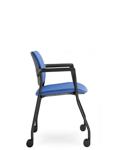 Кресло LD SEATING DREAM 110-N1, BR для посетителей, на колесах