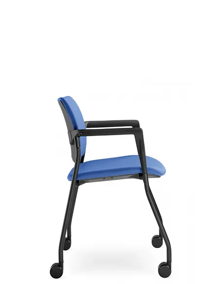Кресло LD SEATING DREAM 110-N1, BR для посетителей, на колесах