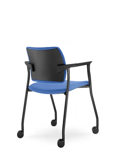 Кресло LD SEATING DREAM 110-N1, BR для посетителей, на колесах