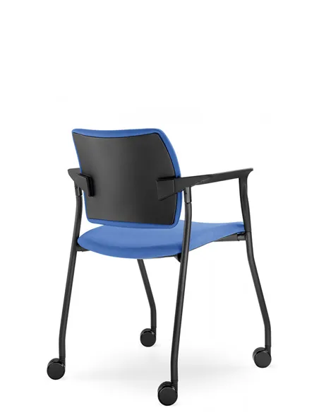 Кресло LD SEATING DREAM 110-N1, BR для посетителей, на колесах