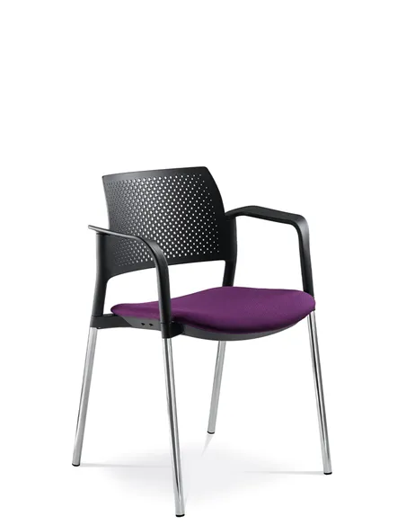 Кресло LD SEATING DREAM+ 100BL, BR для посетителей, на ножках