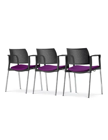 Кресло LD SEATING DREAM+ 100BL, BR для посетителей, на ножках