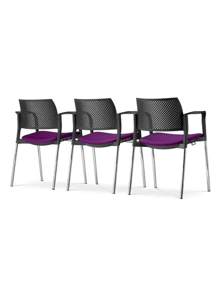 Кресло LD SEATING DREAM+ 100BL, BR для посетителей, на ножках