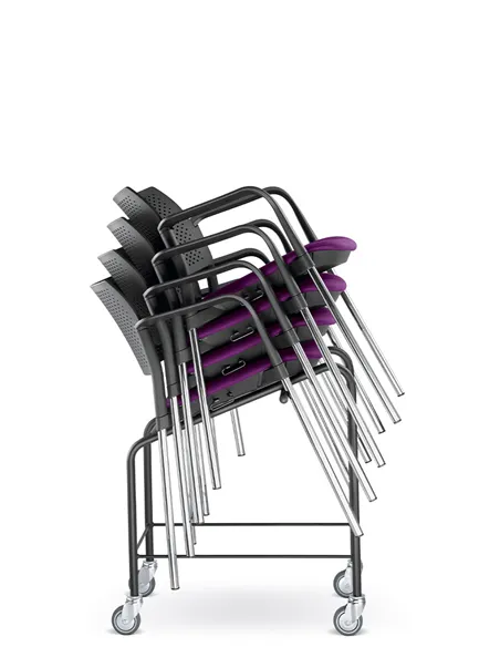 Кресло LD SEATING DREAM+ 100BL, BR для посетителей, на ножках