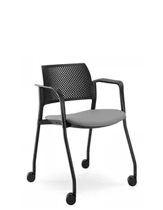 Кресло LD SEATING DREAM+ 100BL, BR для посетителей, на колесах