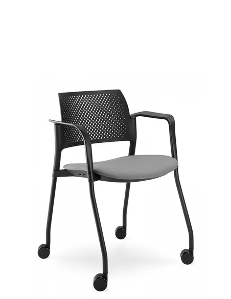Кресло LD SEATING DREAM+ 100BL, BR для посетителей, на колесах