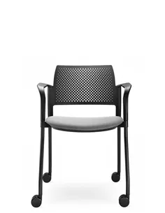 Кресло LD SEATING DREAM+ 100BL, BR для посетителей, на колесах 2