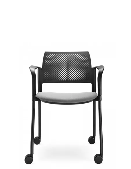 Кресло LD SEATING DREAM+ 100BL, BR для посетителей, на колесах