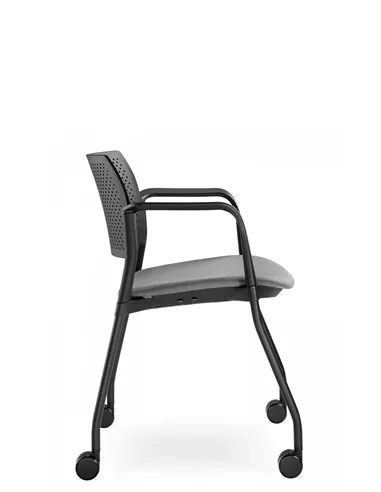 Кресло LD SEATING DREAM+ 100BL, BR для посетителей, на колесах