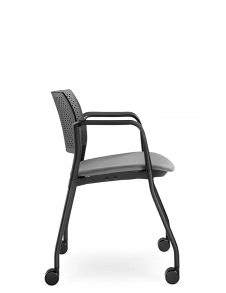 Кресло LD SEATING DREAM+ 100BL, BR для посетителей, на колесах