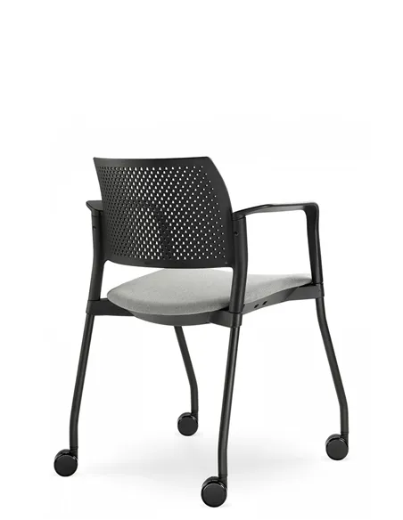 Кресло LD SEATING DREAM+ 100BL, BR для посетителей, на колесах