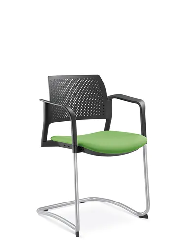 Кресло LD SEATING DREAM+ 101BL-Z, BR для посетителей, на полозьях