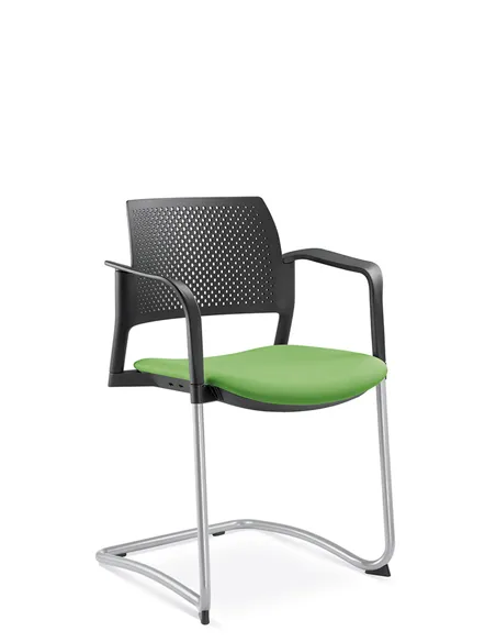 Кресло LD SEATING DREAM+ 101BL-Z, BR для посетителей, на полозьях