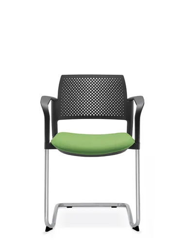 Кресло LD SEATING DREAM+ 101BL-Z, BR для посетителей, на полозьях