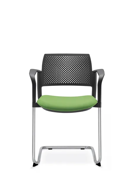 Кресло LD SEATING DREAM+ 101BL-Z, BR для посетителей, на полозьях