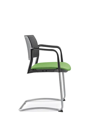 Кресло LD SEATING DREAM+ 101BL-Z, BR для посетителей, на полозьях