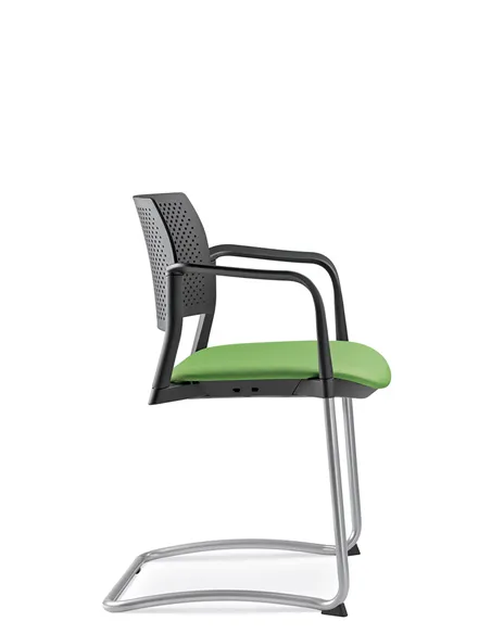 Кресло LD SEATING DREAM+ 101BL-Z, BR для посетителей, на полозьях