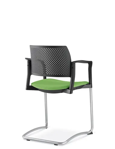 Кресло LD SEATING DREAM+ 101BL-Z, BR для посетителей, на полозьях