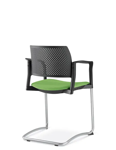 Кресло LD SEATING DREAM+ 101BL-Z, BR для посетителей, на полозьях