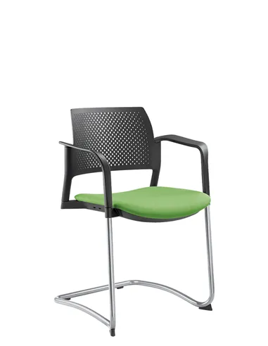 Кресло LD SEATING DREAM+ 101BL-Z, BR для посетителей, на полозьях